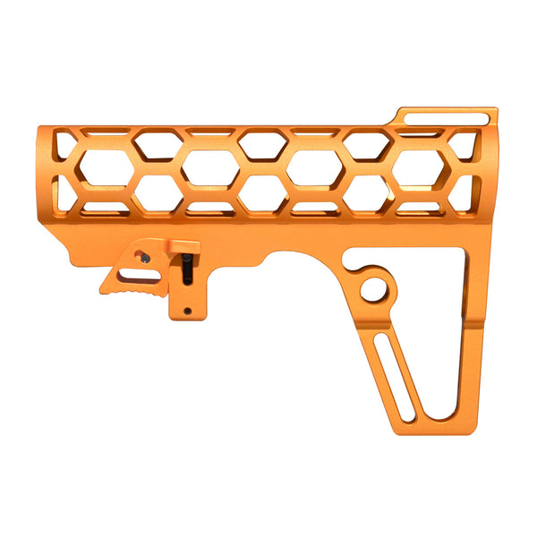 TACPOOL Skeletonized 223/5.56/308 Stock for Mil Spec Tubes, CA Legal Fixed Stock, 6 Position, Made in USA