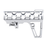 TACPOOL Skeletonized 223/5.56/308 Stock for Mil Spec Tubes, CA Legal Fixed Stock, 6 Position, Made in USA