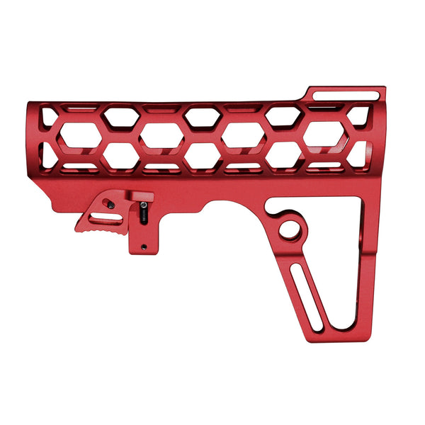 TACPOOL Skeletonized 223/5.56/308 Stock for Mil Spec Tubes, CA Legal Fixed Stock, 6 Position, Made in USA