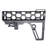 TACPOOL Skeletonized 223/5.56/308 Stock for Mil Spec Tubes, CA Legal Fixed Stock, 6 Position, Made in USA