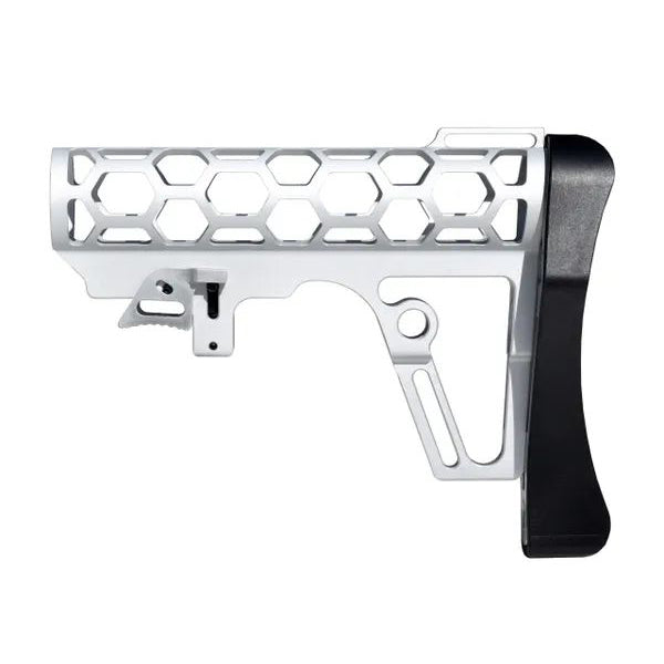 Skeletonized Mil-Spec Buttstock For Adjustable Tubes - Made In USA - Aluminum
