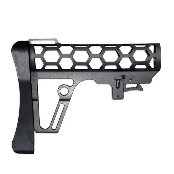 Skeletonized Mil-Spec Buttstock For Adjustable Tubes - Made In USA - Aluminum