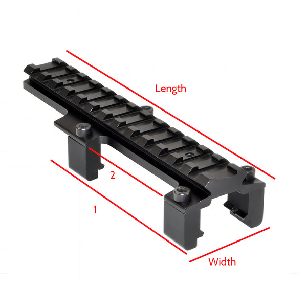 Low Profile Scope Claw Mount for HK MP5/G3/91 & PTR/HK94, 5.43" Length