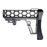 Skeletonized Mil-Spec Buttstock For Adjustable Tubes - Made In USA - Aluminum
