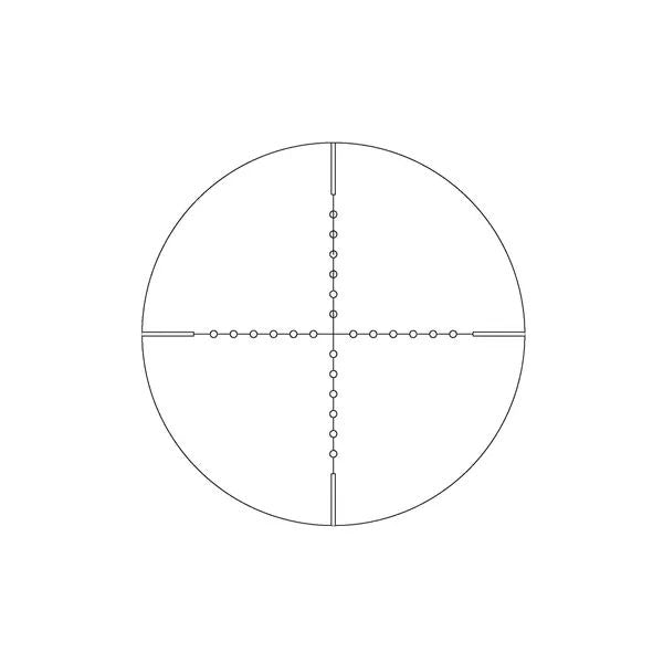 Sniper Grunt 3-9x40 Rifle Scope With Mil Dot Range Estimator Reticle, 1" Tube, 40mm Objective Lens, 3x To 9x Magnification