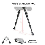 Keymod Bipod, Wide Stance, Height Adjustable Bipod Legs, For Keymod Handguard Slots