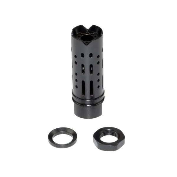 1/2x28 Muzzle Brake For AR-15, Steel, Black