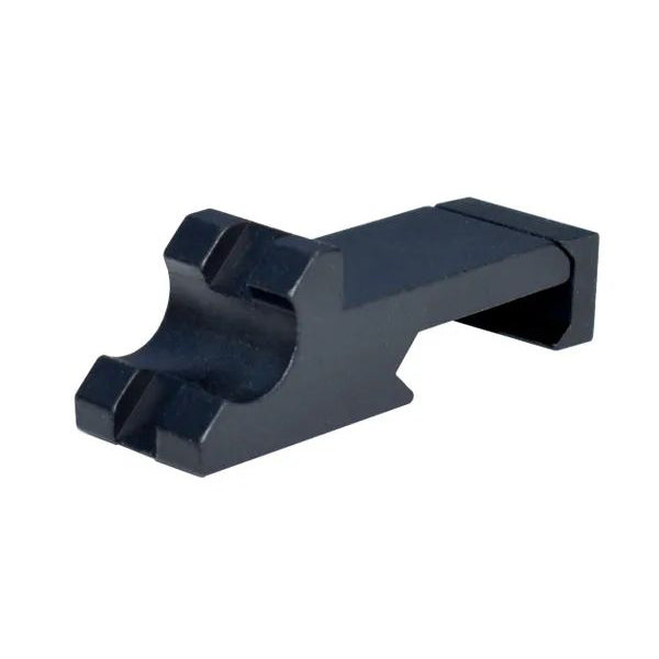 45 Degree Offset Picatinny Rail, Single Slot - Aluminum - Black