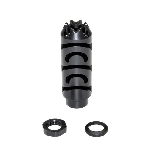 1/2x28 Muzzle Brake For AR-15, Steel, Black