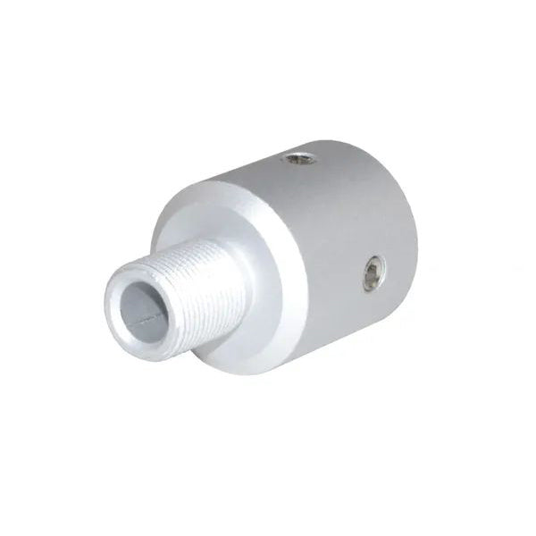 1/2x28 Muzzle Thread Adapter For Ruger 10/22, Aluminum, Black / Silver
