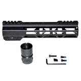 4.2"/9"/12.5"/13"/15"/16.5"/19.5" AR Pistol Free Float Handguard For AR-15 .223 / 5.56, Id 1.36"