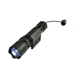 Tactical LED Flashlight With Picatinny Ring Mount, 260 Lumens, Remote Pressure Switch & Batteries Included