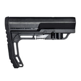TACPOOL Light-Weighted Mil Spec Buttstock with Slim Rubber Shoulder Recoil Pad