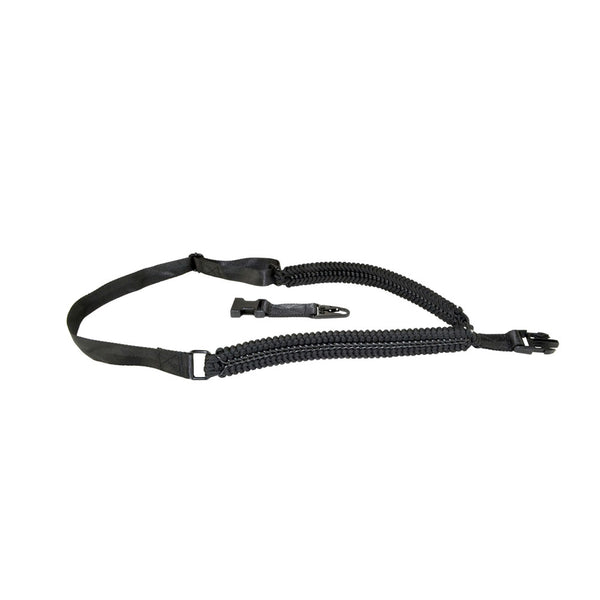 TACPOOL Tactical Strengthen Adjustable Single Point Sling Paracord Design, Black / Tan