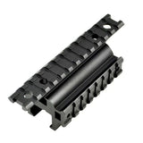 Aftermarket Claw Mount For Hk Mp5 G3 + Variants - Claw Mount Dual Picatinny Rail Mount - 19 Slots - Aluminum - Black