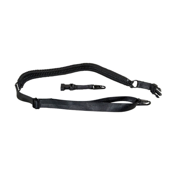 TACPOOL Tactical 2 Point Sling with 2 Quick Detach Hooks, Black / Tan