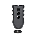 5/8x32 Muzzle Brake For .458 Socom .450 Bushmaster, Steel, Black