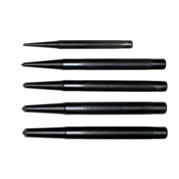 5pc Roll Pin Steel Hole Punch Starter Set 1/16" 1/8" 5/32" 3/16"1/4" Diameters