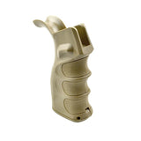 AR Style Fixed Polymer Pistol Rear Grip, Beavertail Designed with Storage