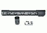 4.2"/9"/12.5"/13"/15"/16.5"/19.5" AR Pistol Free Float Handguard For AR-15 .223 / 5.56, Id 1.36"