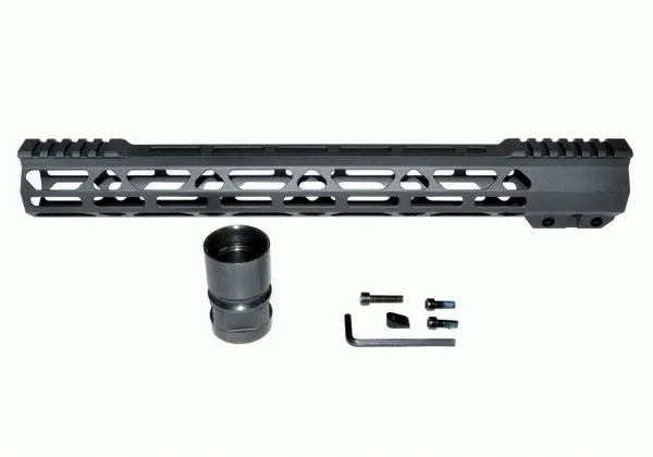 4.2"/9"/12.5"/13"/15"/16.5"/19.5" AR Pistol Free Float Handguard For AR-15 .223 / 5.56, Id 1.36"