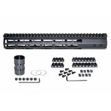 7"/ 10"/ 13"/ 15"/ 17"/ 19"  M-lok Free Float Handguard For AR-15, Id 1.44", 9oz, Fits 223 / 5.56, Black