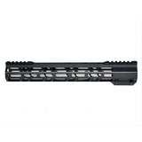 M-lok Split Top Rail Free Float Handguard For AR-15 .223 5.56, Slim & Lightweight - Choose From 4.6" 7" 10" 13" 15" 17" or 19.5"