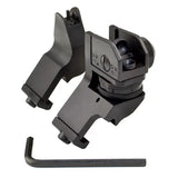 AR Front & Rear 45 Degree Offset A1 A2 Iron Sights - Aluminum - Black
