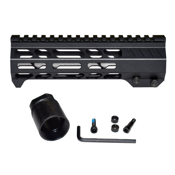 M-lok Split Top Rail Free Float Handguard For AR-15 .223 5.56, Slim & Lightweight - Choose From 4.6" 7" 10" 13" 15" 17" or 19.5"