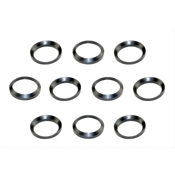 49/64" Black Steel Crush Washer Set * 10 Pack * use on .50 CAL Beowolf