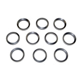 TACPOOL 10 Piece Crush Washer Set, for AR-10 308 5/8"x 24 - Black Steel / Stainless Steel