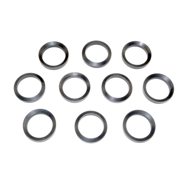 TACPOOL 10 Piece Crush Washer Set, for AR-10 308 5/8"x 24 - Black Steel / Stainless Steel