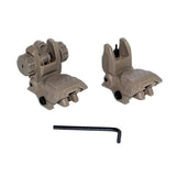 AR Flip-up Backup Sights Set, Tan