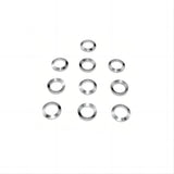 TACPOOL 10 Piece Crush Washer Set, .40 .45ACP 9/16" x 28 - Black Steel / Stainless Steel