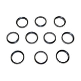 TACPOOL 10 Piece Crush Washer Set, .450 Bushmaster 11/16" x 24 - Black Steel