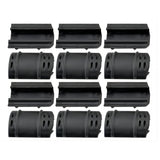 Rail Protector Covers For Picatinny / Weaver Handguard Quad Rails, Non-slip, 12 Pieces