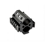 5 Slot Barrel Mount Tri Rail (total Picatinny 15 Slots) For Diameter .51"-.78" - Fits AR15 - Aluminum - Black
