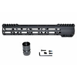 4.2"/9"/12.5"/13"/15"/16.5"/19.5" AR Pistol Free Float Handguard For AR-15 .223 / 5.56, Id 1.36"