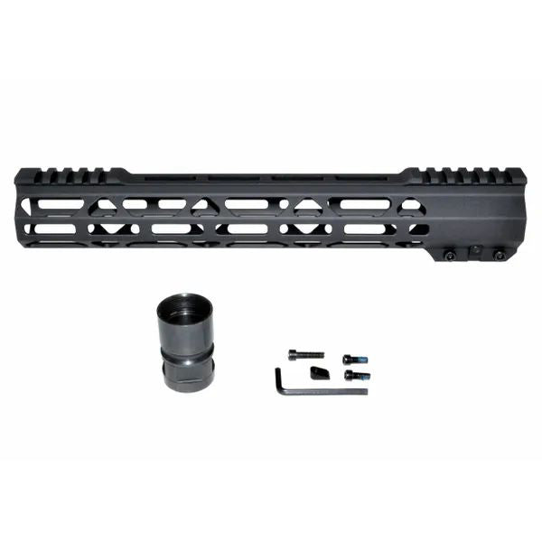4.2"/9"/12.5"/13"/15"/16.5"/19.5" AR Pistol Free Float Handguard For AR-15 .223 / 5.56, Id 1.36"