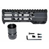 4.2"/9"/12.5"/13"/15"/16.5"/19.5" AR Pistol Free Float Handguard For AR-15 .223 / 5.56, Id 1.36"