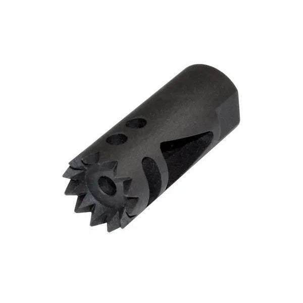 Steel Competition Grade Muzzle Brake Recoil Compensator For AR 10 .308/7.62 Nato, 5/8"x24 Thread, Gunmetal Black