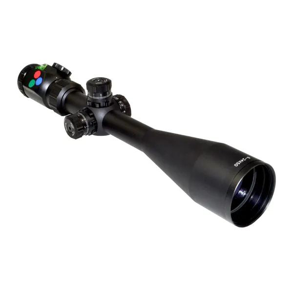 Presma Rxr Professional Series 6-24x50 Precision Scope, Side Ao, Rgb Rxr Glass Reticle, Fully Multi-coated, Mount, Batteries, Sunshade Inlcuded
