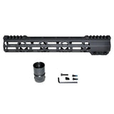 4.2"/9"/12.5"/13"/15"/16.5"/19.5" AR Pistol Free Float Handguard For AR-15 .223 / 5.56, Id 1.36"