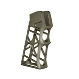 AR Lightweight Skeletonized Rear Pistol Style Grip, Black Anodized Aluminum