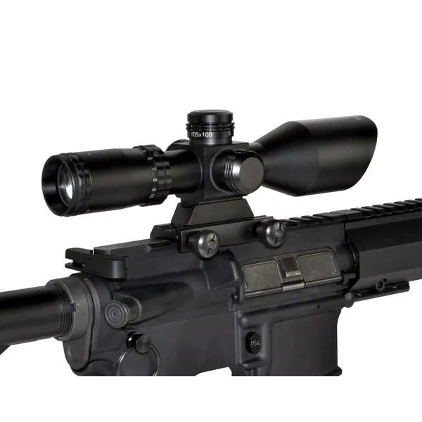 Eastvale 2.5-10x40 40mm Compact Rifle Scope W/ Mount Included, Red/green/black Mil-dot Reticle