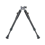 Tall Bipod For Picatinny Handguard Rail, Aluminum, Folding, Height Adjustable 9.75" To 12"