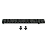 Stanag Picatinny Mount Adaptor, 16 Slot, 6 Inch 6", Aluminum, Black