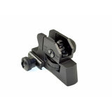 A2 Dual Aperture Rear Backup Sight For Ar15- Aluminum - Black