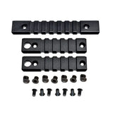 Keymod to Picatinny Adapter Aluminium Rail Kit For Keymod Handguard Rails - 2 X 5 Slot, 1 X 7 Slot - Choose Color
