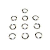 TACPOOL 10 Piece Crush Washer Set, for AR-15 1/2"x28 - Black Steel / Stainless Steel